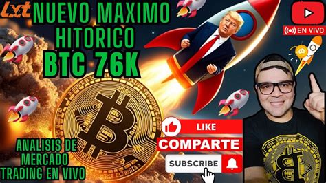 BITCOIN CRIPTOMONEDAS BTC BITCOIN NUEVO MAXIMO HISTORICO 76K YouTube