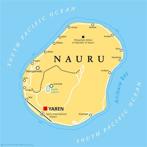 Map of Nauru | Nauru Flag Facts | Places to visit in Nauru - Best ...