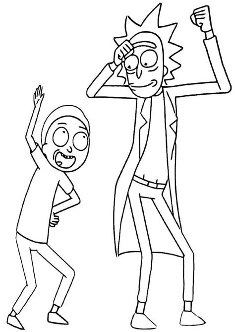 Rick And Morty Para Desenhar - 50+ Desenhos para colorir de Rick e Morty - Como fazer em casa