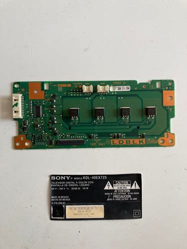 Tarjeta Placa Driver Controlador Televisor Sony Kdl 40ex725 Cuotas