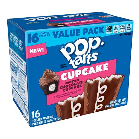 Pop-Tarts Frosted Chocolate Cupcake, 16 Toaster Pastries | Pop tarts ...