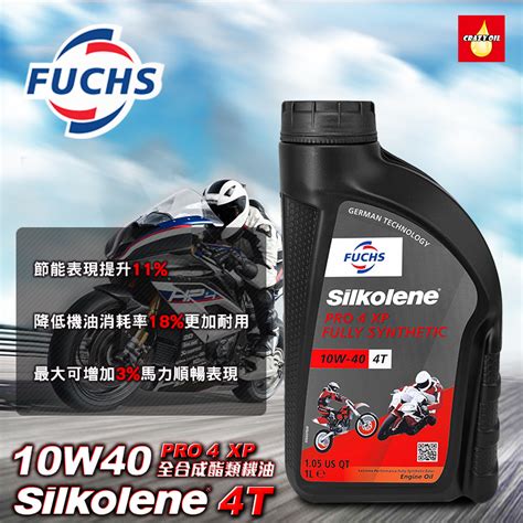 機車機油FUCHS SILKOLENE PRO 4T 10W 40 全合成酯類機油 瘋油網