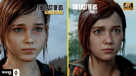 4k Side By Side Comparison The Ending Cutscene Of The Last Of Us Part 1 Remake Vs Remastered