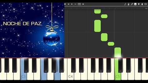 Como tocar Noche de Paz Piano fácil Partitura Gratis YouTube