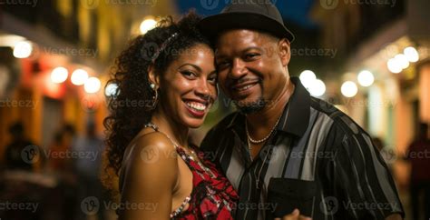 Couple dancing salsa on the street. Generative AI 30500813 Stock Photo ...