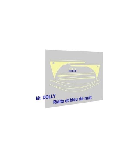 Autocollants 2cv Dolly Rialto And Bleu De Nuit