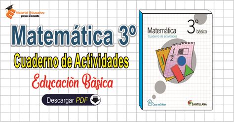 Material Educativo Matem Ticas Cuaderno De Actividades Nivel B Sico