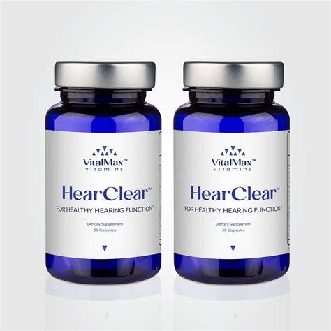 hearclear  healthy hearing vitalmax vitamins