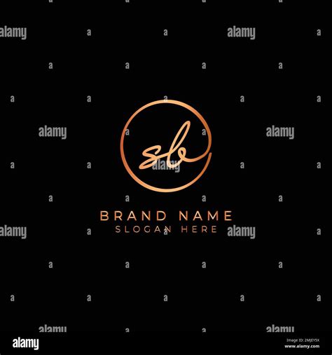 S B Sb Initial Letter Handwritten And Signature Vector Logo Business Template In Round Shape