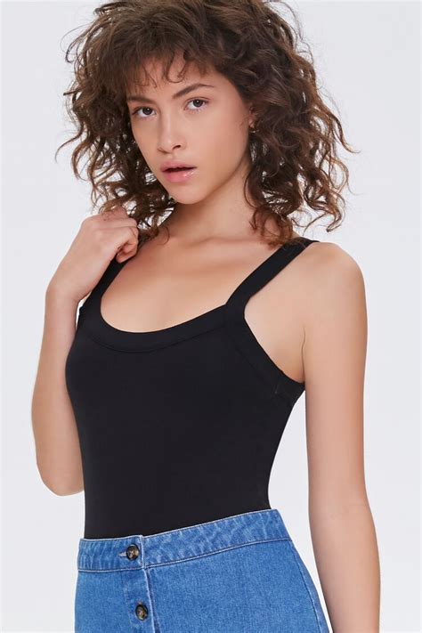 Cotton Blend Cami Bodysuit