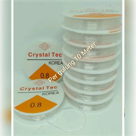 Jual Tali Karet Crystal Tec 0 8 Mm Shopee Indonesia