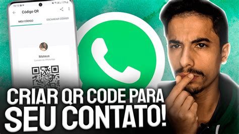 Como CRIAR QR CODE Para SEU CONTATO No WhatsApp YouTube