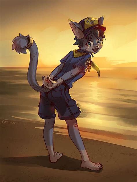 152207 Safe Artist批克獸 Oc Cat Feline Mammal Anthro Barefoot