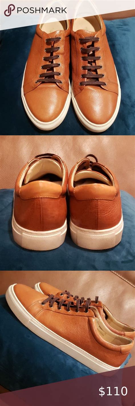 Classic Cognac Leather Sneakers