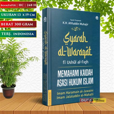 Jual Syarah Al Waraqat Memahami Kaidah Ushul Fikih Shopee Indonesia