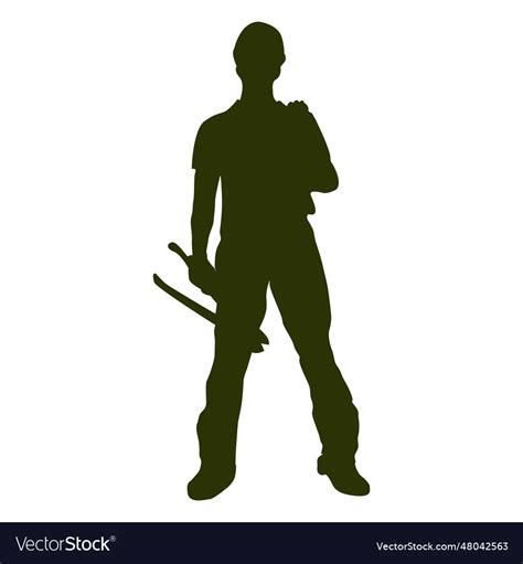 Construction worker with tools Royalty Free Vector Image