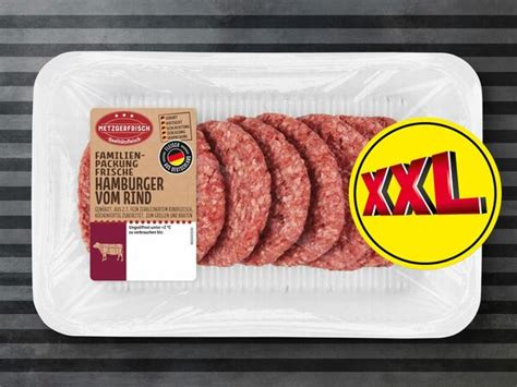 Metzgerfrisch Frische Hamburger Vom Rind Xxl G Von Lidl F R