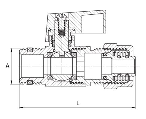 KUREK KULOWY EN 13828 S Cu DN15 1 2x16 PEX MINI Z DŁAW Sklep