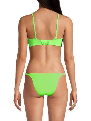 Peixoto Lime Glow Karol Elasticized Bikini Swim Top Us Small Ebay