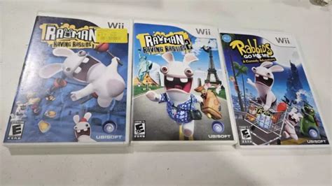 Rayman Raving Rabbids Game Lot Nintendo Wii Go Home