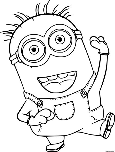 Coloriage Phil Minion Dancing Jecolorie