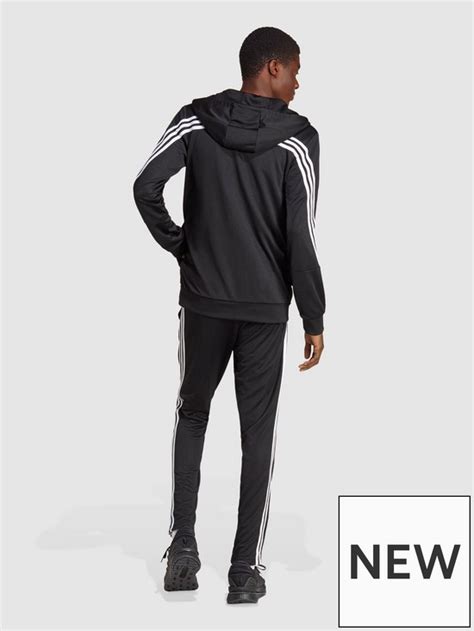 Adidas Sportswear 3 Stripes Tracksuit Blackwhite Uk