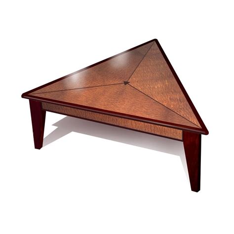 Handmade Triangle Coffee Table By Mark Love Furniture