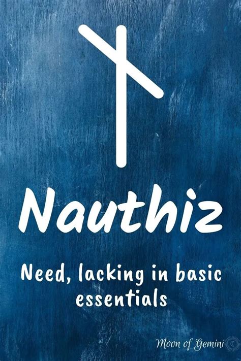 Nauthiz Rune Elder Futhark Meaning