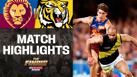 Brisbane V Richmond Highlights Second Qualifying Final 2019 Afl Youtube