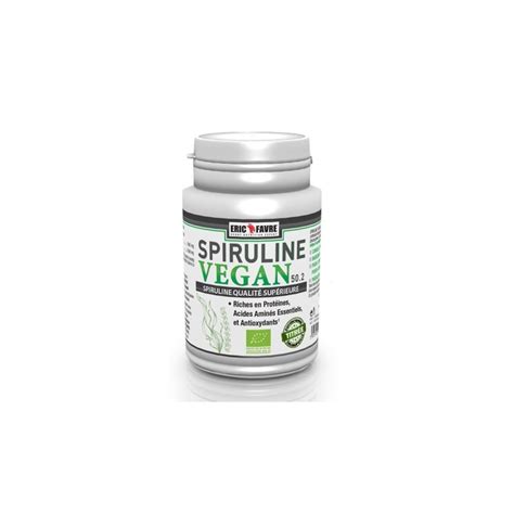 Spiruline Vegan Eric Favre Nutrisport Performances