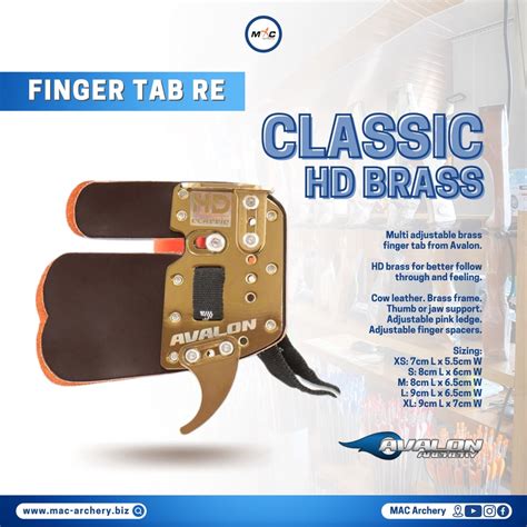 Jual Fingertab Avalon Classic Brass Prime Leather Finger Tab Busur