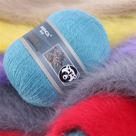 50g20gset Mink Yarn For Hand Knitting Scarf High Quality Fuffy Long