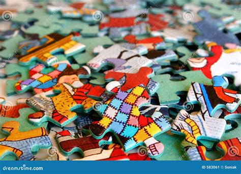 Colorful Puzzle Pieces Stock Image Image 583061