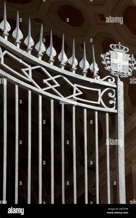 Gates At The 18th Century Royal Palace Of Caserta Reggia Di Caserta