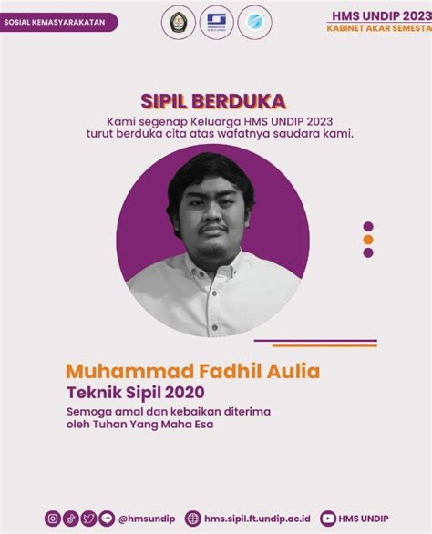 Teknik Sipil Berduka Departemen Teknik Sipil