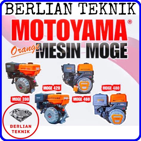 Jual Mesin Penggerak Bensin Engine Gasoline Motoyama Moge Mge