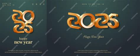 Premium Vector Happy New Year 2025 3d With Luxury Gold Numbers