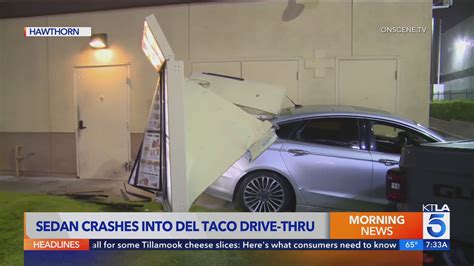 Del Taco drive-thru mishap leads to damaged vehicles, property