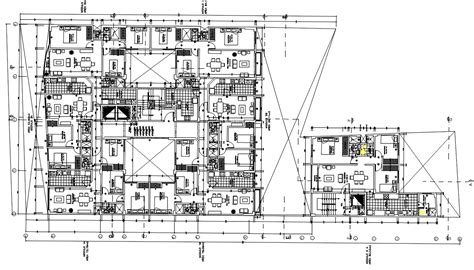 3 Bhk And 4 Bhk Apartment House Plan Autocad Drawing Dwg File Cadbull