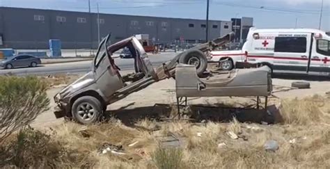 Hombre Queda Prensado Tras Volcarse En Fuerte Accidente Sobre El