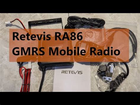 Retevis RA86 GMRS 20W Radio Review YouTube