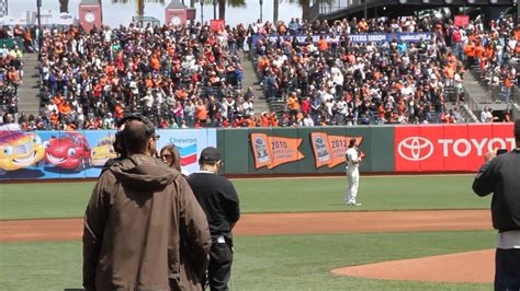 National Anthem Sf Giants Game April 27 2014 Youtube