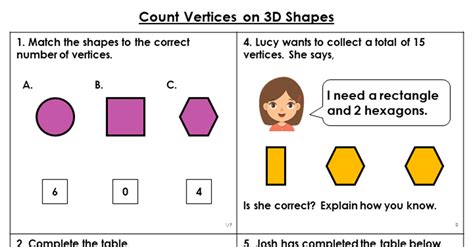 Year 2 Count Vertices On 3d Shapes Lesson Classroom Secrets Classroom Secrets