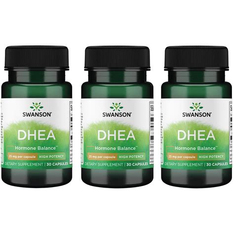 Swanson Dhea High Potency 25 Mg 30 Caps 3 Pack Walmart