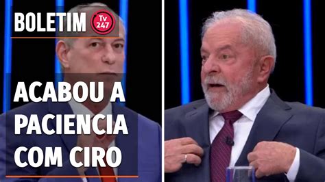 Boletim 247 Equipe de Lula vê Ciro aliado a Bolsonaro e pode iniciar