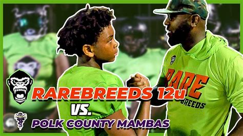 Rarebreeds U Vs Polk County Mambas U In Jacksonville Florida Youtube