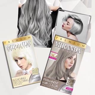 Pewarna Rambut Grey Bleaching Ash Blonde Miranda Shopee Malaysia