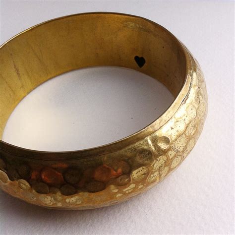 Brass Bracelet Brass Bangle Vintage Brass Bangle Vintage