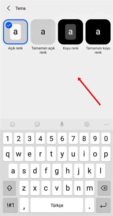 Samsung Akıllı Telefon Klavye Tema Değiştirme Koyu Mod Açma Nasıl
