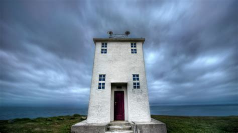 X Iceland Lighthouse Lighthouse Clouds Sea Sky Sky